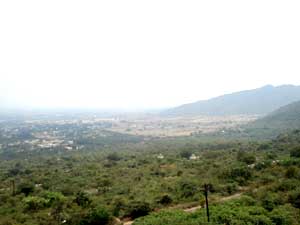 View of Coimbatore City from  Marudamalai Temple