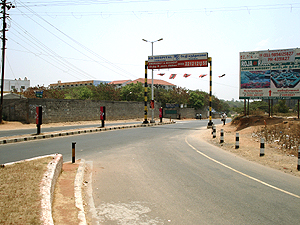 Coimbatore - Pollachi Road passing through the  Bypass