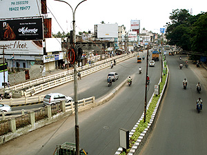North Coimbatore Road joining the Flyover
