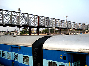 Railway Station Over Bridge