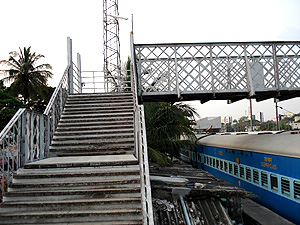 Railway Station Over Bridge
